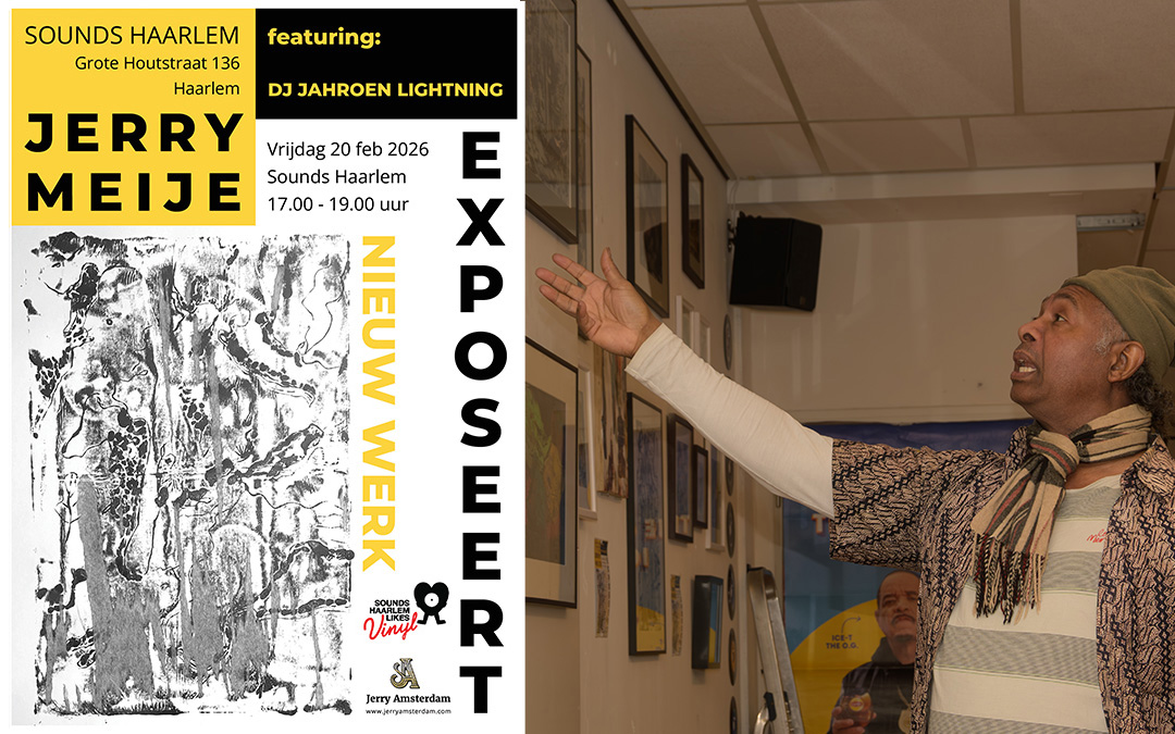 PHOTO RECAP: JERRY CHARTLTON MEIJE’S EXHIBITION OPENING AT SOUNDS, HAARLEM